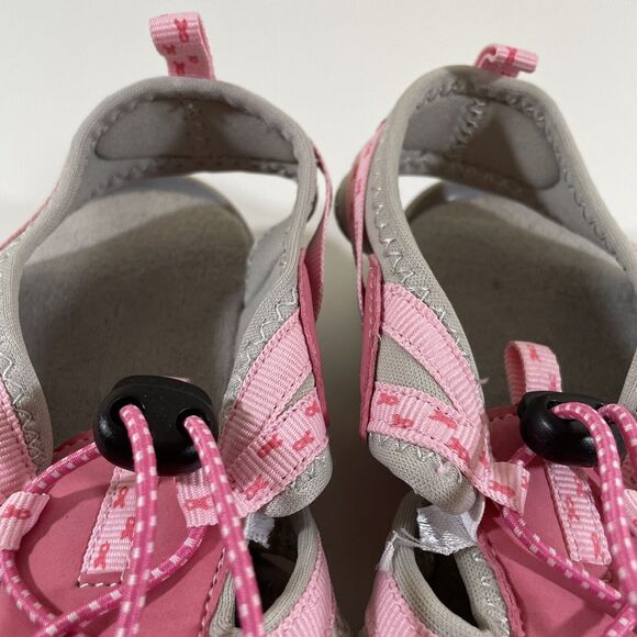Women's Sports Hiking Walking Sandals Size 6 Breast Cancer Awareness Pink/Gray - Picture 15 of 16